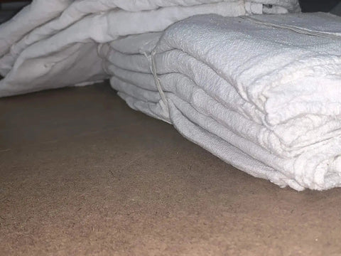 Pack Of 1000 White Shop Towels And Mechanics Rags For Grease Busting And Oil Cleanup 13 By 14 Inch Grade B 100 Percent Cotton