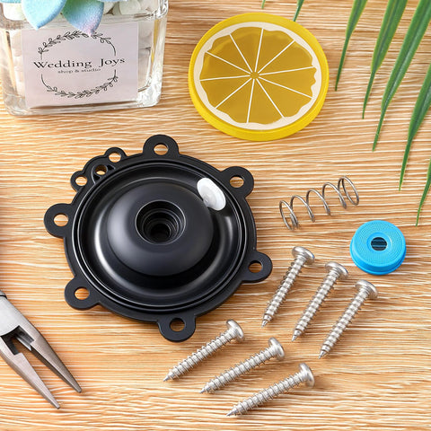Amazon Gulfmew diaphragm repair kit: includes 4 screws, springs, and blue filter for irrigation valves