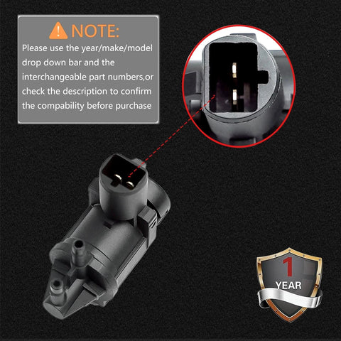 4x4 Hub Locking Actuator With Vacuum Solenoid For Ford 4WD Rigs 13mm Connector Replacement Part 6L3Z9H465B image