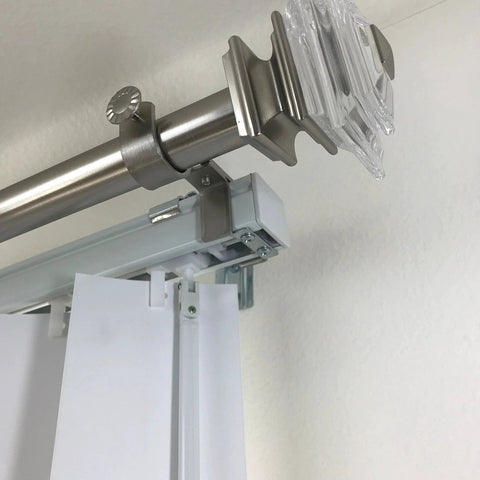 Outside Mounted Curtains For Vertical Blinds Bracket Set Of 3 Clip On No Drill Attachment For Headrail Easy Damage Free Installation
