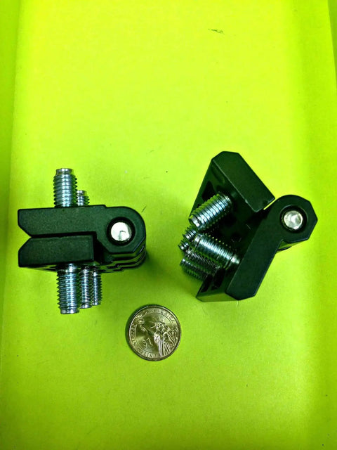 12 Pack Heavy Duty Black Flat Leaf Hinges 270 Degree For Doors Trucks Cabinets With 6 M8 Bolts Flush Mount Zamak Body