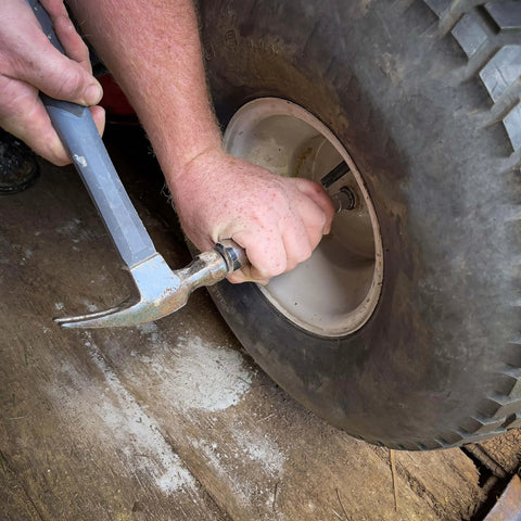 Using Impact Driver Kit With Four Drill Bits And Three Eighth Inch Drive Beefy Manual Impact Driver For Rusted Fasteners