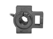 Front view of 1-1/2 in Kanigen Accu-Loc stainless wide take-up single-row ball bearing UEMST208-24MZ20 with sealed housing