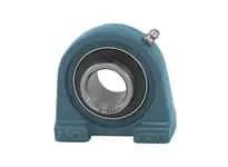 1-3/16 in Wide Set-Screw Pillow Block Bearing with Tapped Base and P-Style Locking Screw front view