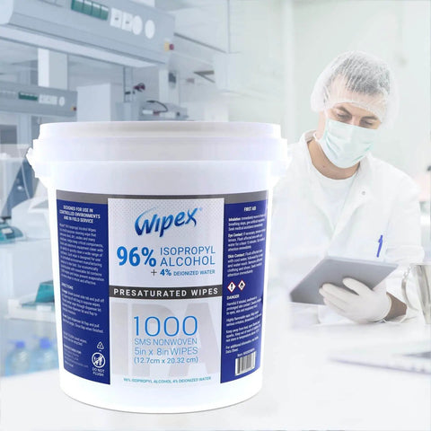 96 Percent Isopropyl Alcohol Wipes 4000 Count Bulk Pack For Cleanrooms Labs And Sensitive Equipment Electronic Tech Wipes SMS Cloth Economy Size 4 Pack in lab setting