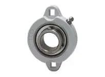 1/2-inch Narrow Set-Screw Shaft Collar with Stainless Insert, White Plastic 2-Bolt Square Hole Clamp, Pack of 2, MBLX1-8W Model