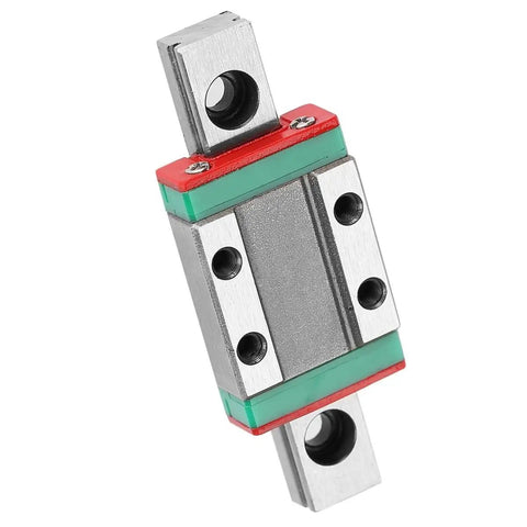 Close-up of Miniature Linear Guide Rail 9mm Wide with Slide Block, Ball Retainer, Lubrication System for Automation Equipment