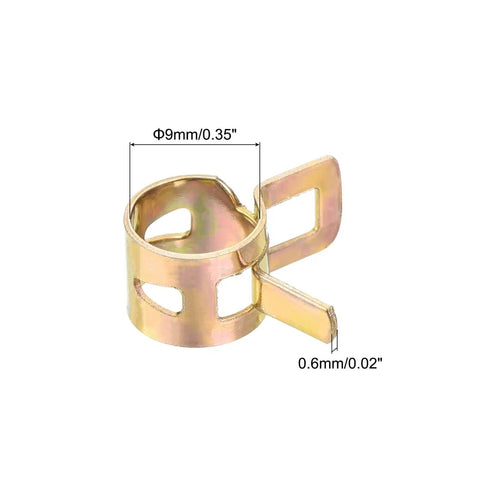 9mm And Three Eighths Inch Spring Hose Clamps Pack Of 5 Your Best Bet For Fuel Line Vacuum Water Pipe Clips Low Pressure Air Tube Fasteners For Cars Boats Motorcycles And Home Garage Use