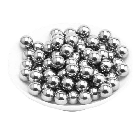 Plate of 9mm 30 Grain Steel Bearing Balls, Bearing Steel Ball, Solid Ball, Carbon Steel Ball for precision use.