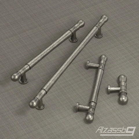 10 Pack Weathered Nickel Cabinet Pulls 7.5 Inch Overall Length With 192 Millimeter Center To Center Hole For Cabinets Drawers Closets And Furniture AL3089