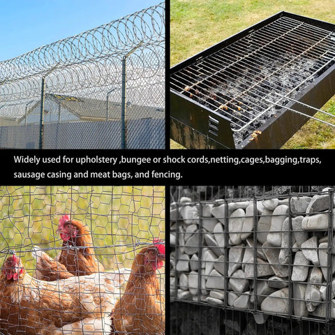 Heavy Duty Hog Ring Kit With Pro Pliers, 270 Rings In 3 Sizes, securing fences, chicken coops, barbecue grills, and rock cages