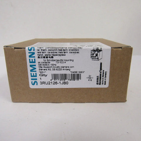 Box packaging for Pro Grade Thermal Overload Relay 7 To 10 Amp Current Dependent Protection For Motors UL Listed CSA Certified