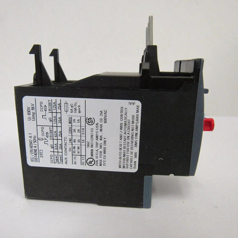Side view of Pro Grade Thermal Overload Relay 7 To 10 Amp Current Dependent Protection For Motors UL Listed CSA Certified label