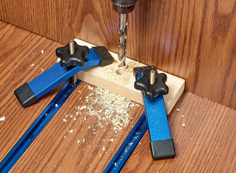 Aluminum 24 Inch T Track With Wood Screws Double Cut Profile Universal With Predrilled Mounting Holes Frosted Surface Anodized Blue 2 Pack