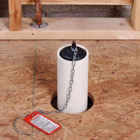 Test Ball 3 Inch Plug Black For DWV Systems with inflatable rubber body sealing round pipe during installation