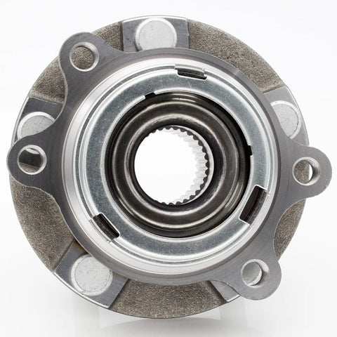 Front view of Front Wheel Hub Bearing Assembly Compatible With Nissan Altima 07-18, Maxima 09-18, Murano 09-18, Pathfinder 13-19, Infiniti JX35 2013, QX60 2014-18 Premium Replacement
