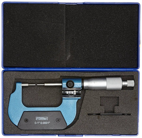 Digit Counter Spline Micrometer 0-1 Inch Range For Outside Diameters Of Splines, Grooves And Recesses in storage case