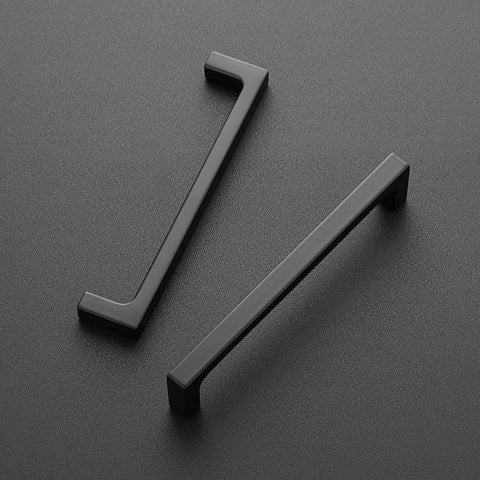 30 Pack Solid 5 Inch Square Cabinet Handles Matte Black Pulls For Kitchen Cabinets And Drawers Center To Center 5 Inch Installation