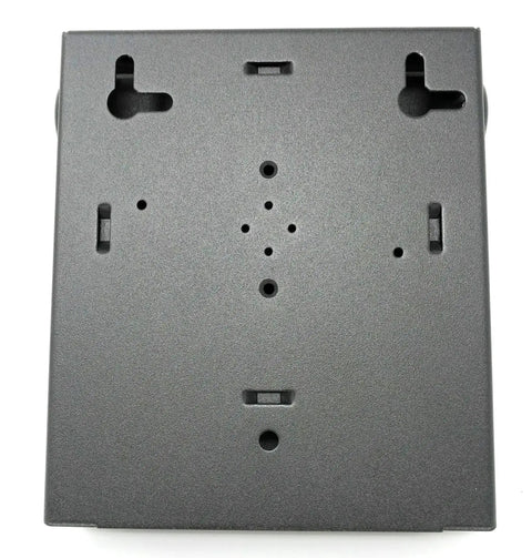 Wall Mount Fiber Enclosure With Splicing Module And Loaded Six Port LC UPC Singlemode Duplex LGX Panel steel back view
