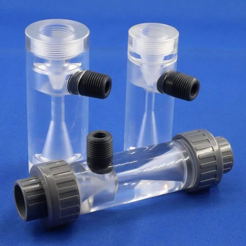 Transparent PMMA Acrylic Water Injector for Irrigation Systems with fittings, Venturi Fertilizer Mixer Organic Glass Ejector