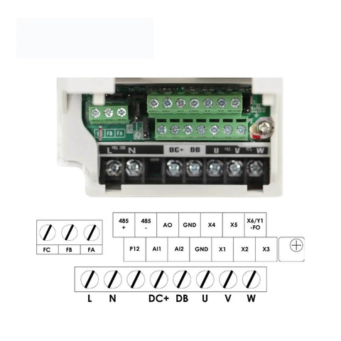 Connections and wiring for Powerful 1.5 kW ER11 Air Cooled Spindle Motor For CNC Machines with 1.5 kW Inverter VFD
