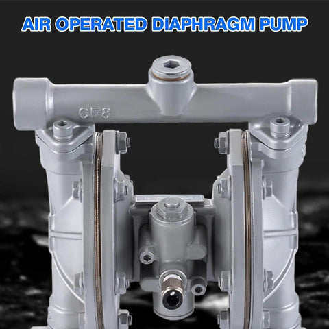 Air Operated Double Diaphragm Pump With One Half Inch Inlet And Outlet For Waste Oil And Chemical Transfer No Fuss Heavy Duty 9 GPM