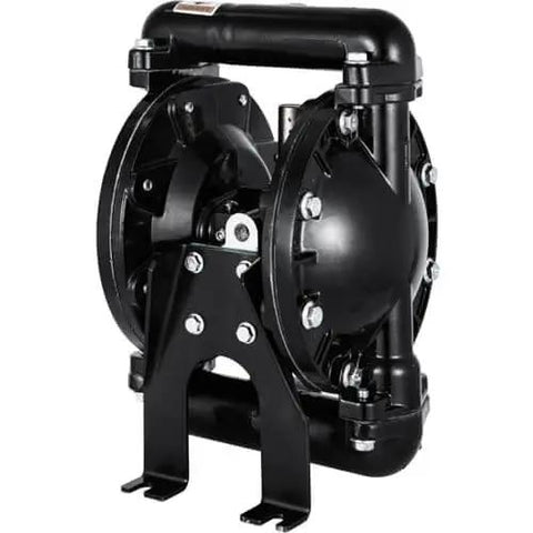 Air Operated Double Diaphragm Pump 1 Inch Inlet Outlet Aluminum, 35 GPM Max, 120 PSI, Industrial Use, PTFE Diaphragms, Corrosion Resistant