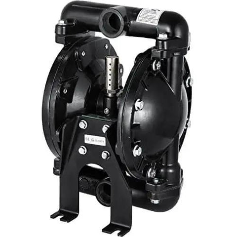 Air Operated Double Diaphragm Pump 1 Inch Inlet Outlet Aluminum, 35 GPM Max, 120 PSI, Industrial Use, PTFE Diaphragms