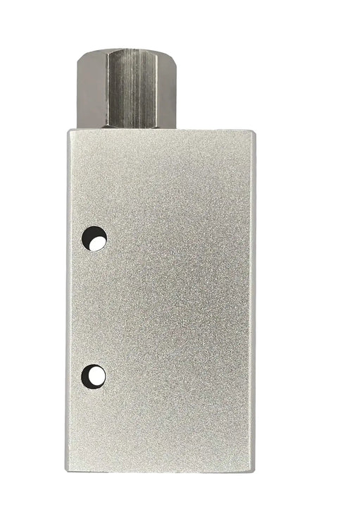 Front view of Vacuum Generator With G One Quarter Inch Female Thread Aluminum Alloy Body Durable Pneumatic Air Exhaust Generator