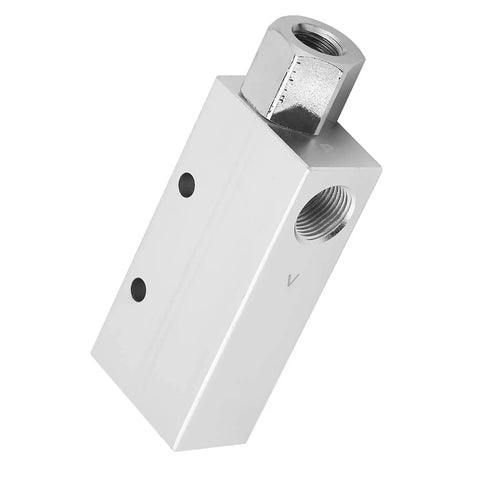 Front view of 20HS Vacuum Ejector With Aluminum Alloy Housing Easy Mount Fast Connection Large Airflow Rp3 Or Rp8 Nozzle Options 110 Liters Per Minute