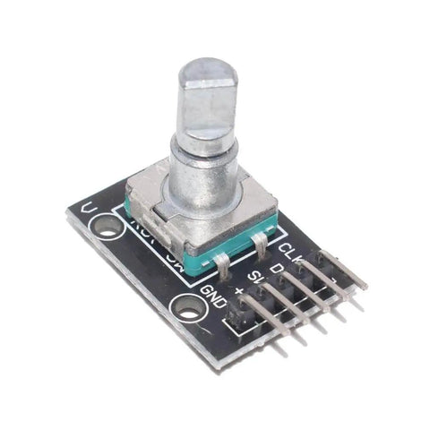 Five Pack 360 Degree Rotary Encoder Modules for Arduino Projects, 5V Pulse, close-up of encoder with sensor switches