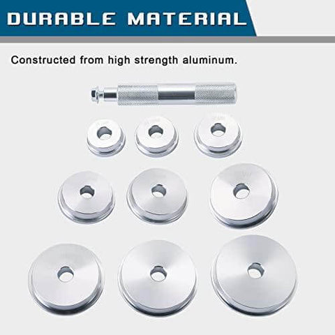 Axle Bushing Bearing Race & Seal Install Driver Master Aluminum Tool Set 10pcs