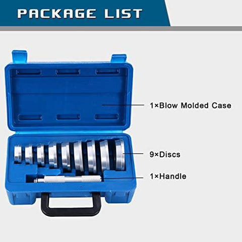 Axle Bushing Bearing Race & Seal Install Driver Master Aluminum Tool Set 10pcs