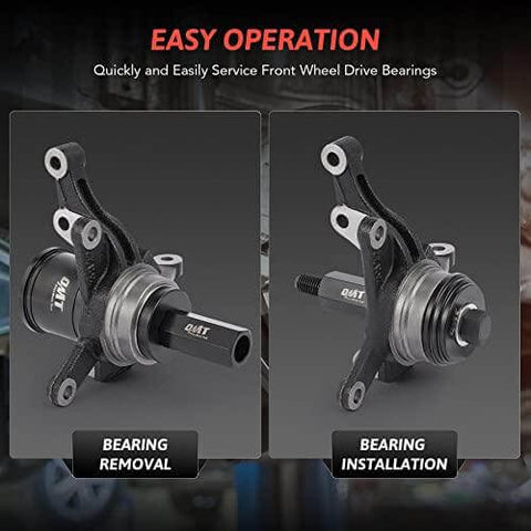 Bearing Press Kit for Front Wheel Drive Bearing Removal & Installation, Wheel Bearing Puller Tool Set