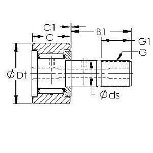 CFS 2.5V-A Miniature Cam follower - an extremely fine Needle Roller Bearing