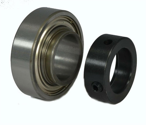 CSA201-8 1/2" Bore Cylindrical OD, Insert Bearing w/Locking Collar