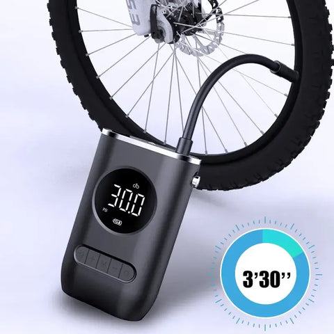 Car Portable Tire Inflator Wireless/Cordless USB-C Rechargeable Battery Operated