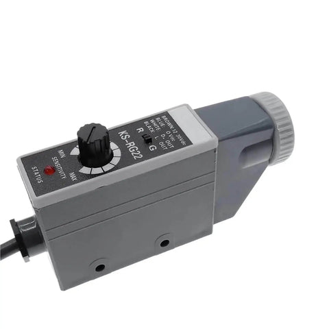 Side view of Color Mark Sensor With Photoelectric Switch For 10 To 30V DC Systems KS RG22 Proximity Style