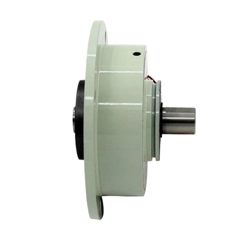 Side view of Tiny Magnetic Particle Brake Clutch PMB 0.5KG 5NM 24V, alloy body, used for tension control and high frequency operation.