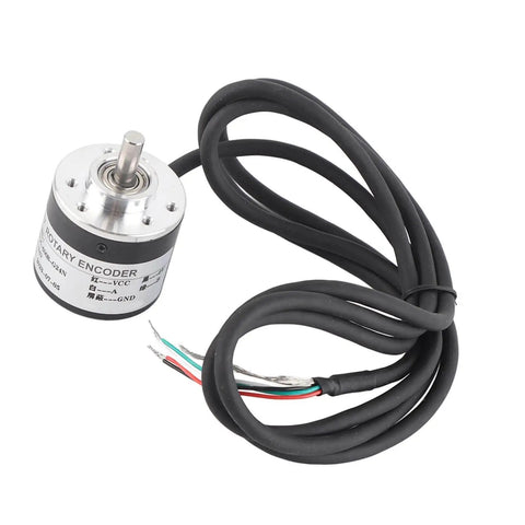 Compact 600 PR Incremental Rotary Encoder for industrial automation, mini size, AB two phase output, 6mm shaft with wires