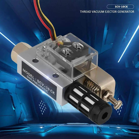 SCV-10CK Vacuum Generator Negative Pressure Generator Pneumatic Exhaust Compact Air Ejector Fitting with switch