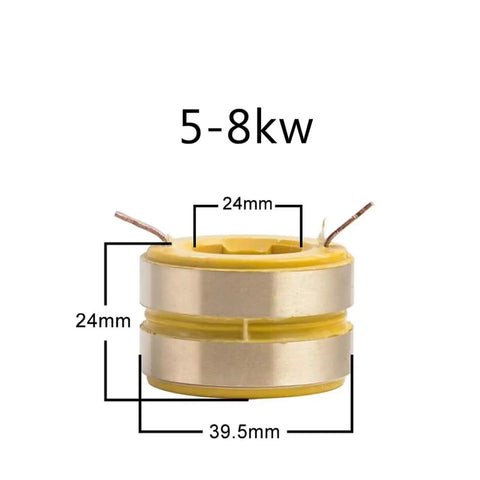 5-8KW copper ring slip ring assembly for generators with conductive carbon brush holder, swivel style