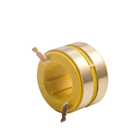 Slip Ring Copper Ring Kit For Generators Collector Ring And Carbon Brush Holder Assembly shown in close-up angle
