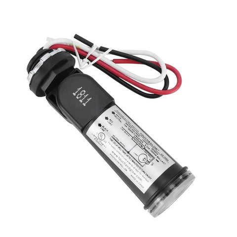 Photocell Sensor Outdoor Light Switch For Dusk To Dawn Lighting, Easy Install Hard Wired Post Eye Sensor 110V wires and black body