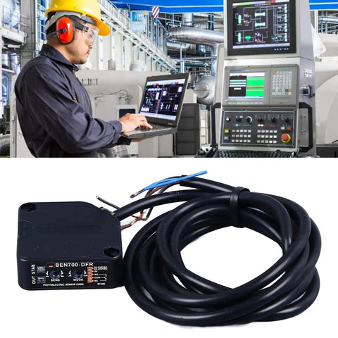 Dusk To Dawn Photoelectric Beam Sensor With Diffuse Infrared Proximity Switch for industrial automation, coiled cable shown