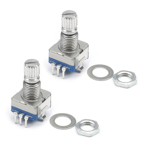 10 Pack EC11 Rotary Encoder 360 Degree Code Switch With 7 Pins 15mm Shaft 5V DC 20 Pulse Per Revolution Smooth Spin