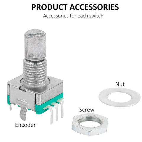 Click Wheel Encoder 10 Pack EC11 Rotary Encoder With Built In Push Switch ...
