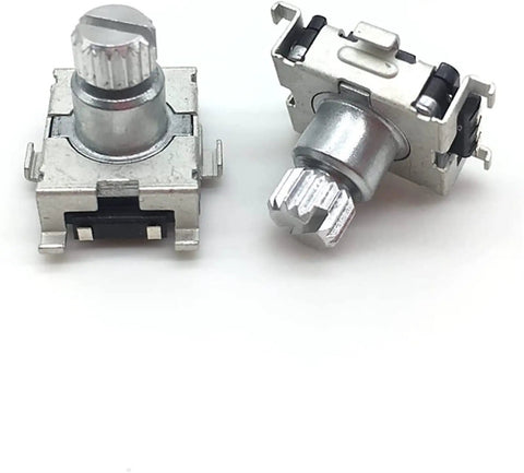 Two Pack EC11 Rotary Encoder With 30 Position Code Switch And Push Button SMD Type 5 Pin 9.5mm Plum Shaft