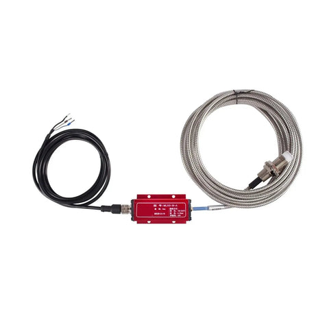Non Contact Eddy Current Displacement Sensor ML33 B 5mm Split Type Probe with stainless steel body and cables