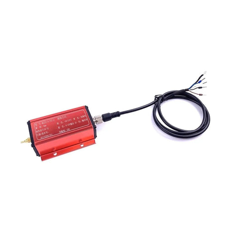 Non Contact Eddy Current Displacement Sensor ML33 A V2 25mm, red housing, with cable, for precise gap measurement and crystal clear data.